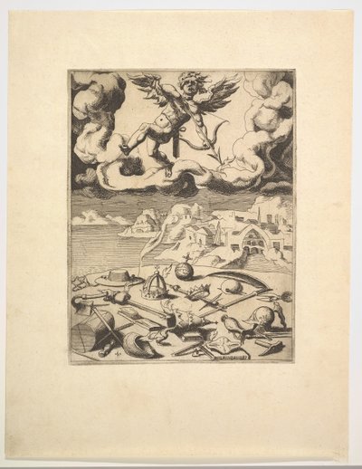 El triunfo del amor de Los triunfos de Petrarca, ca. 1548-49 de Unbekannt