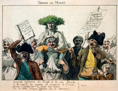 El triunfo de Marat, 1793 de Unbekannt