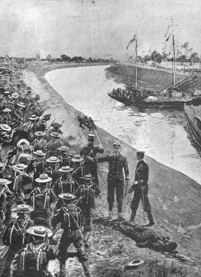 El Problema en China, 1900-1901: Los marineros en su camino a Tientsin, 1901 de Unbekannt