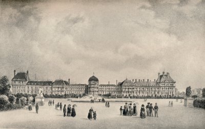 El Palacio de las Tullerías desde los jardines, 1915 de Unbekannt