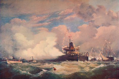 El barco acorazado Devastation en Spithead, 1873 1906 de Unbekannt