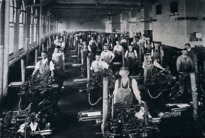 La Oficina de Impresión del Gobierno de EE.UU. también opera 126 máquinas de fundición, 1916 de Unbekannt