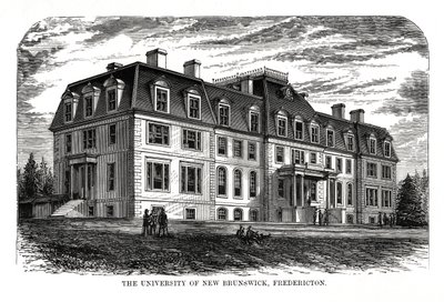 La Universidad de New Brunswick, Fredericton, Canadá, siglo XIX de Unbekannt