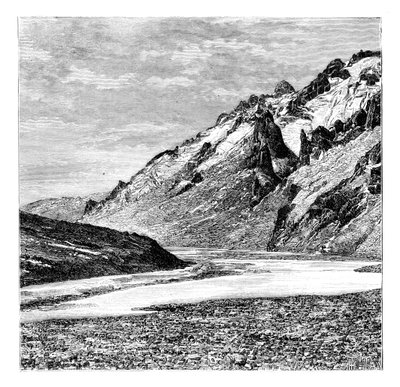 El valle superior de Karakash, China, 1895 de Unbekannt