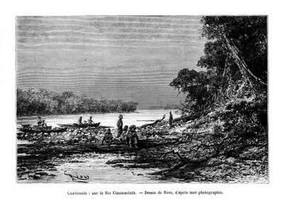 El río Usumacinta, sureste de México y noroeste de Guatemala, siglo XIX de Unbekannt