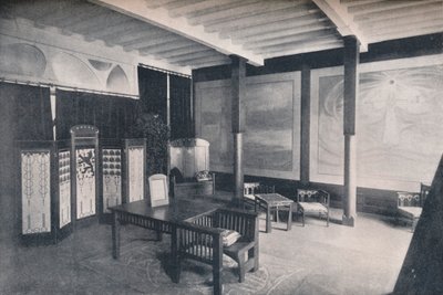 El vestíbulo de la sección holandesa en la Exposición de Turín, 1902 de Unbekannt