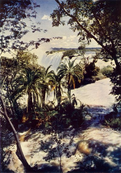 Las Cataratas Victoria en Rhodesia del Sur, c1948 de Unbekannt
