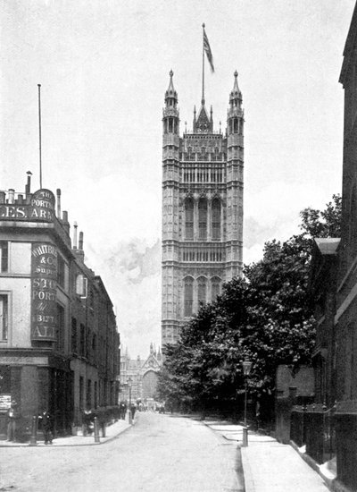 La Torre Victoria, Palacio de Westminster, Londres, c1905 de Unbekannt