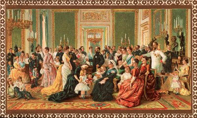 La familia real victoriana, 1887 de Unbekannt