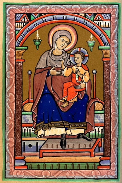 La Virgen y el Niño, siglo XIII de Unbekannt