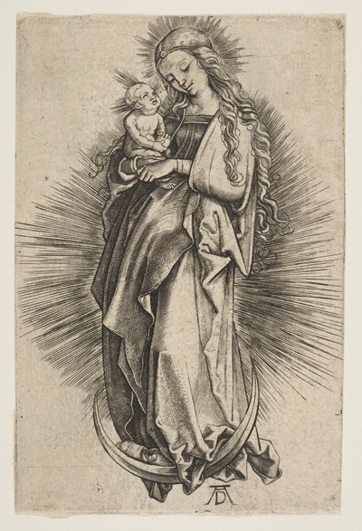 La Virgen en la media luna, copia, s.f. de Unbekannt