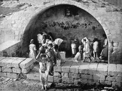 El pozo de las Vírgenes en Nazaret, 1926 de Unbekannt