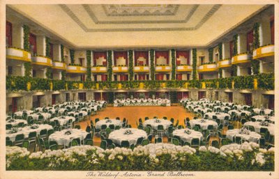 El Waldorf Astoria, Gran Salón de Baile, c. 1930s de Unbekannt
