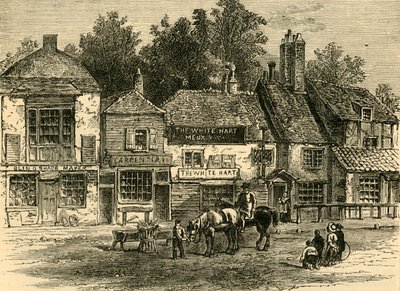 El ciervo blanco, Knightsbridge, 1820 de Unbekannt