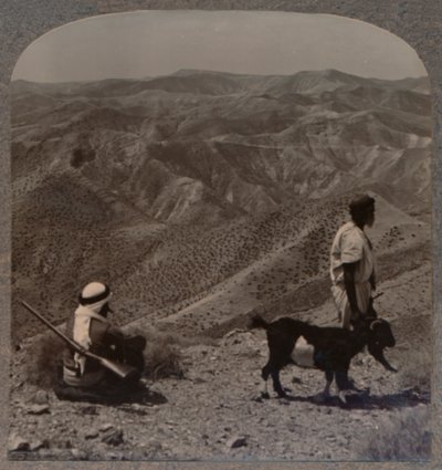 El desierto de Judea y el lugar del chivo expiatorio, c. 1900 de Unbekannt