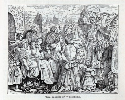 Las Mujeres de Weinsberg, 1882 de Unbekannt