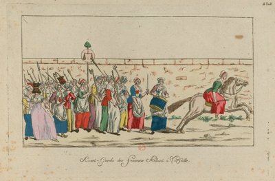 La marcha de las mujeres sobre Versalles, 5 de octubre de 1789, 1789 de Unbekannt