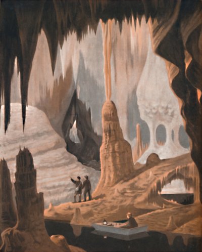 La maravilla y belleza de una cueva de estalactitas, 1935 de Unbekannt