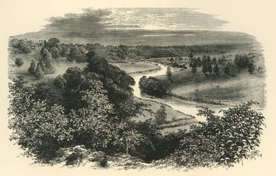 El Wye, desde el Castillo de Goodrich, c1890 de Unbekannt