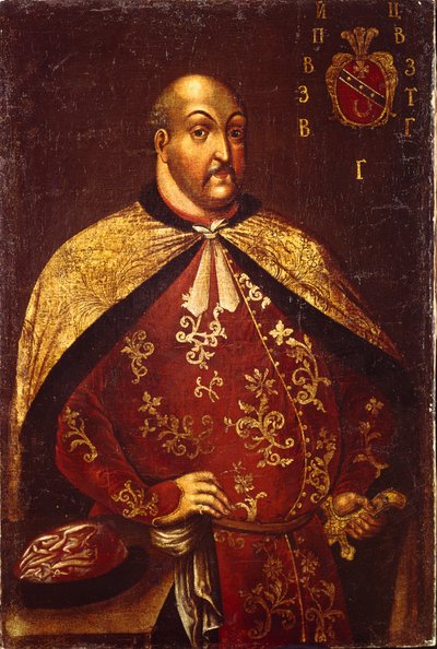 Los cosacos de Zaporozhian Ataman Vasily Grigoryevich Gamaleya, ca 1760 de Unbekannt