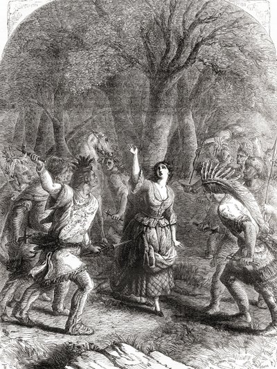 El secuestro y posterior asesinato de Jennie, también conocida como Jane McCrea, por indios en 1777 durante la Guerra Revolucionaria Americana de Unbekannt