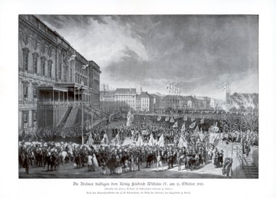 La ascensión al trono de Federico Guillermo IV de Prusia, 15 de octubre de 1840, 1900 de Unbekannt