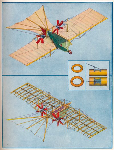 El aeroplano propuesto por Henson en su patente de 1842, c. 1936-1937 de Unbekannt