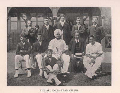 El equipo de cricket de toda la India de 1911 1912 de Unbekannt