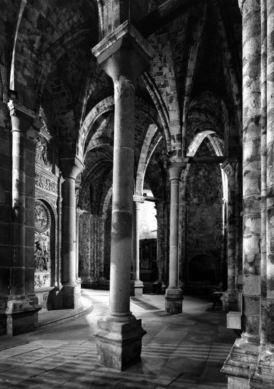 El deambulatorio y la llamada Capilla Radiante. Catedral de San Salvador. Siglos XII-XV. Ávila, España de Unbekannt