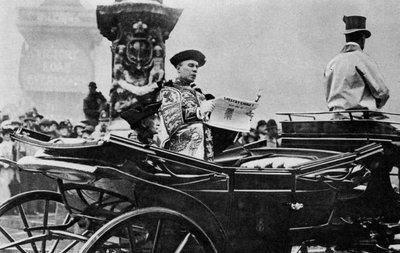 El anuncio del Tratado de Versalles en toda Inglaterra por Proclamación Real, 1919, 1937 de Unbekannt