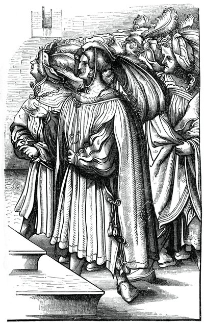 Los archiduques y altos barones de Alemania en la coronación del emperador Maximiliano, siglo XVI de Unbekannt