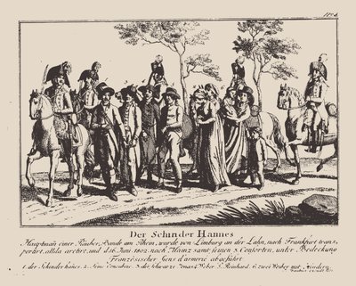 El arresto de Schinderhannes, 1802 de Unbekannt