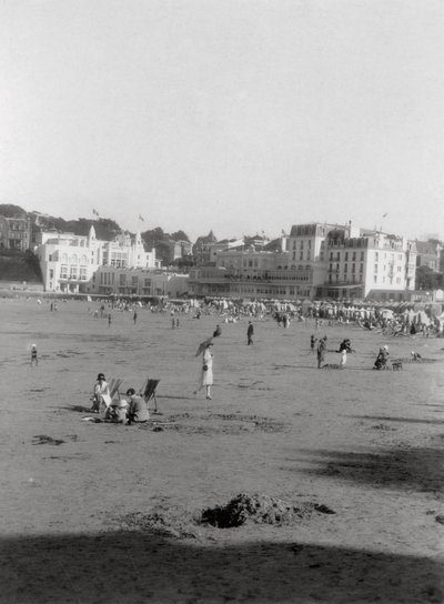 La playa, Dinard, Bretaña, siglo XX de Unbekannt