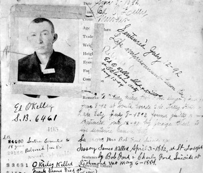El blotter sobre el hombre que mató a Robert Ford de Unbekannt