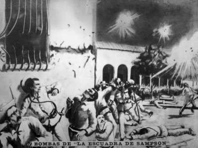 Las bombas del Escuadrón Sampson, 1898 de Unbekannt