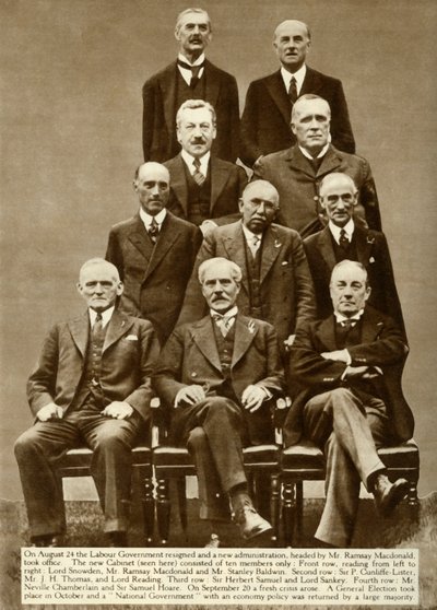 El gabinete de Ramsay MacDonald, 1931, 1935 de Unbekannt