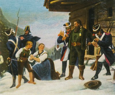 La captura de Andreas Hofer, 1809 de Unbekannt