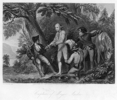 La captura del Mayor André, 1856 de Unbekannt