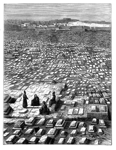El cementerio en La Meca, c1890 de Unbekannt