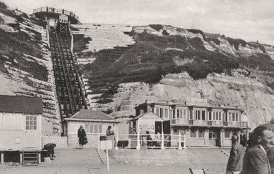 El ascensor del acantilado en Bournemouth, Dorset, principios del siglo XX de Unbekannt