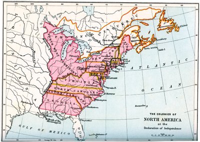 Las colonias de América del Norte en la declaración de independencia, 1776, 1894 de Unbekannt
