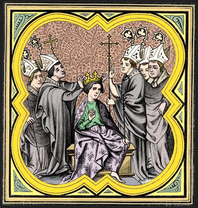La coronación de Carlomagno 712-814, siglo XIV, 1849 de Unbekannt