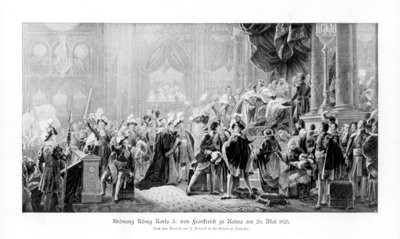 La coronación del Rey Carlos X de Francia, Reims, 20 de mayo de 1825 de Unbekannt