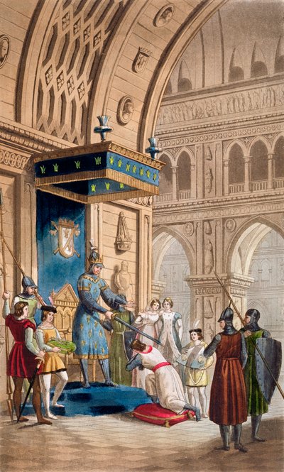 La creación de un Caballero Templario, c1820-1830 de Unbekannt