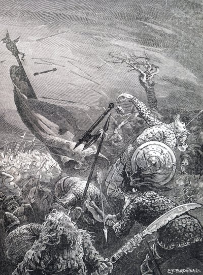 La muerte del Rey Harold Godwinson de Unbekannt