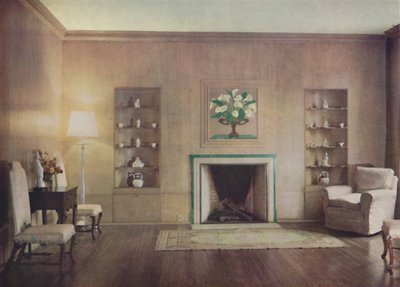El salón de la casa de Lord Vernon, diseñado por Oliver Hill, F.R.I.B.A., Londres, 1935 de Unbekannt