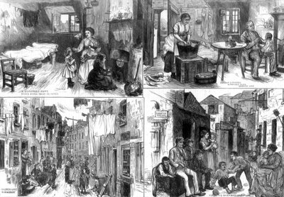 Las viviendas de los pobres en Londres, 1875 de Unbekannt