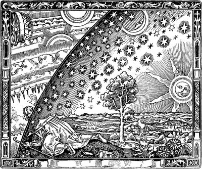 El borde del firmamento, grabado de Flammarion, de L