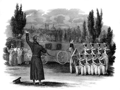 La ejecución del mariscal Ney, Francia, 1816 de Unbekannt