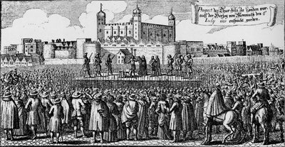 La ejecución del Duque de Monmouth, Tower Hill, Londres, 15 de julio de 1685 de Unbekannt
